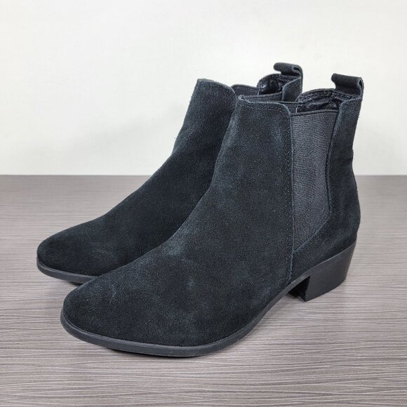Steve Madden Dover Chelsea Boot, Black Suede, Womens Size 7 M - Picture 3 of 11
